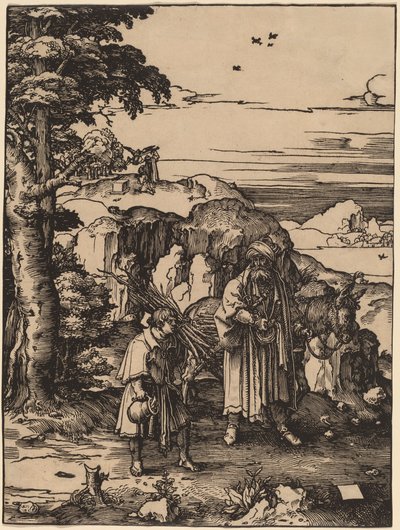 Abraham allant sacrifier Isaac - Lucas van Leyden