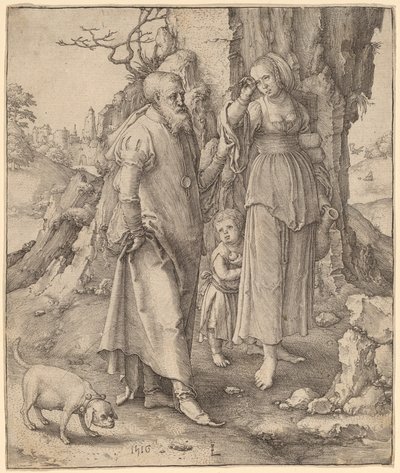 Abraham répudiant Agar - Lucas van Leyden