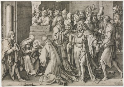 Adoration des Mages - Lucas van Leyden