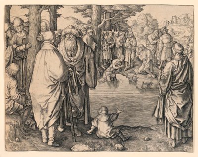 Baptême du Christ - Lucas van Leyden