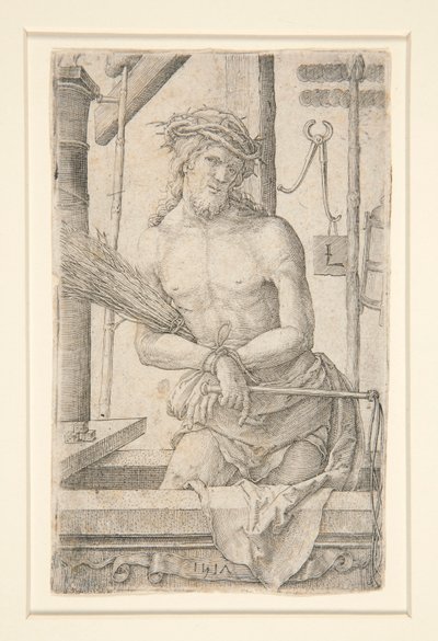 Christ en homme de douleurs avec les instruments de la Passion - Lucas van Leyden
