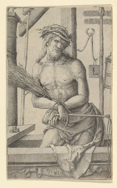 Christ en homme de douleurs avec les instruments de la Passion - Lucas van Leyden