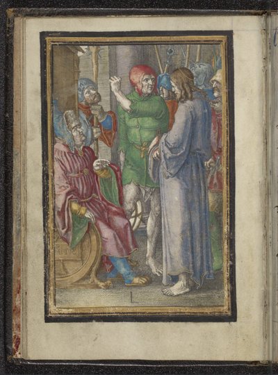 Christ devant Anne (Passie van Christus) - Lucas van Leyden