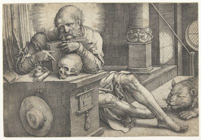 Saint Jérôme dans son étude - Lucas van Leyden