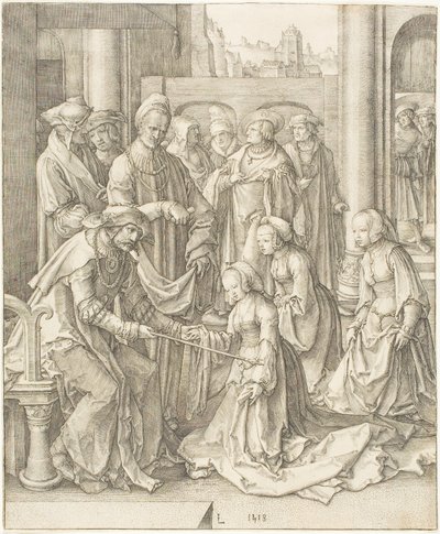 Esther devant Assuérus - Lucas van Leyden