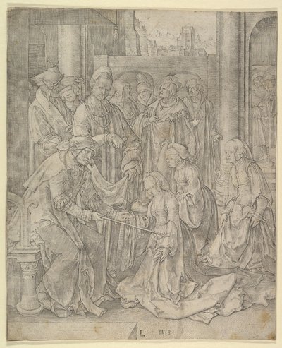 Esther devant Assuérus, 1518 - Lucas van Leyden
