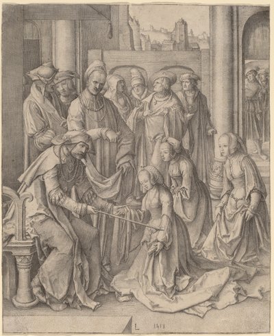 Esther devant Assuérus - Lucas van Leyden