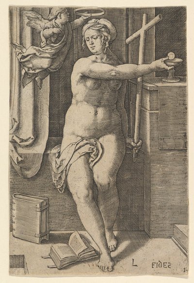 Foi Fides, de la série Les Sept Vertus - Lucas van Leyden