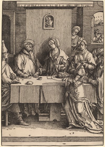 Hérode et Hérodiade - Lucas van Leyden