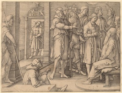 Joseph interprète son rêve à Jacob - Lucas van Leyden