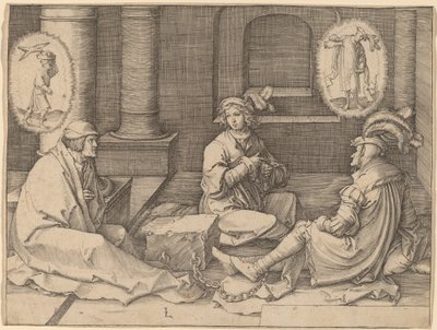 Joseph interprète les rêves en prison - Lucas van Leyden