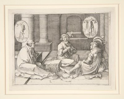 Joseph interprétant les rêves en prison (Gen. 40:5-19) - Lucas van Leyden