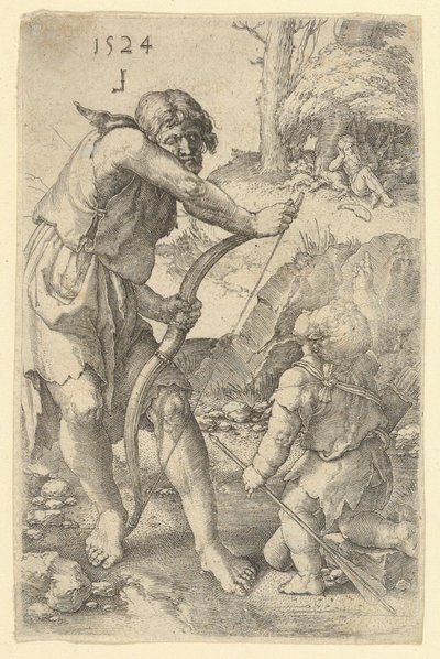 Lamech et Caïn - Lucas van Leyden
