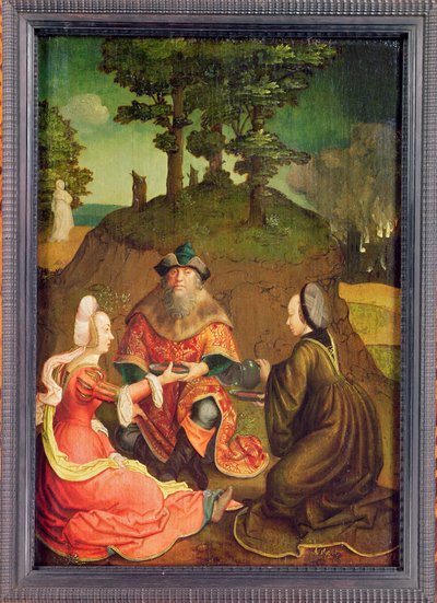 Les filles de Lot font boire du vin à leur père, c.1508-15 - Lucas van Leyden
