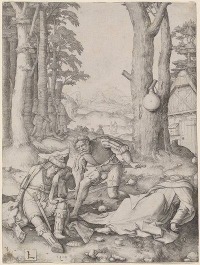 Mahomet et le moine Sergius - Lucas van Leyden