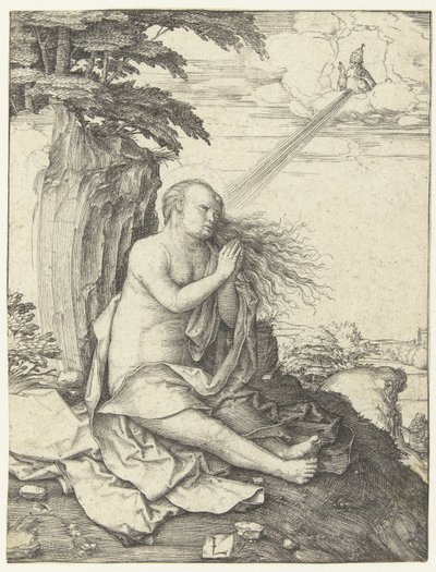 Marie Madeleine dans le désert - Lucas van Leyden