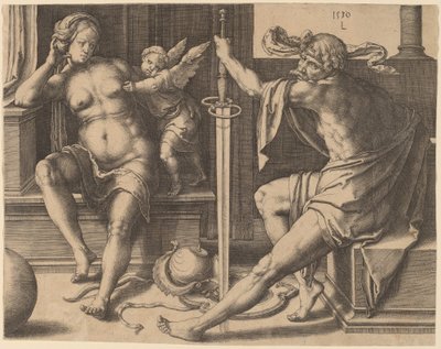 Mars, Vénus et Cupidon - Lucas van Leyden