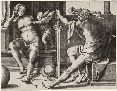 Mars, Vénus et Cupidon - Lucas van Leyden