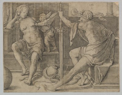 Mars, Vénus et Cupidon - Lucas van Leyden
