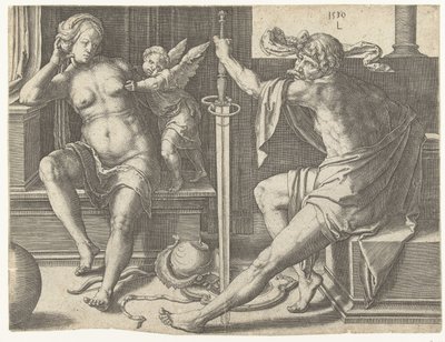 Mars, Vénus et Cupidon - Lucas van Leyden