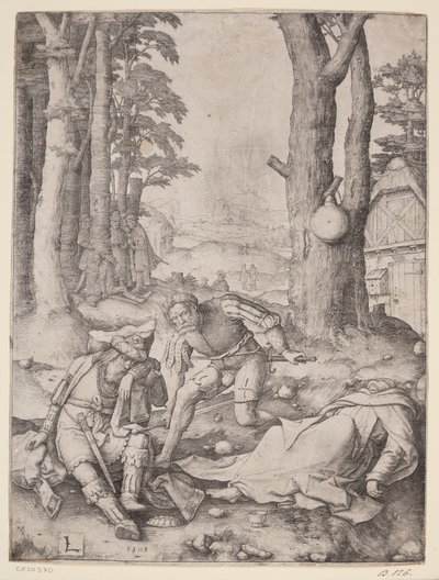 Mahomet et le moine Sergius - Lucas van Leyden