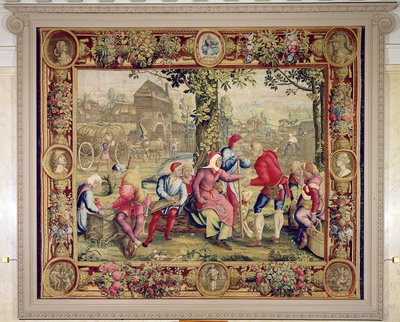 Paiement des Moissonneurs, Atelier des Gobelins (tapisserie) - Lucas van Leyden