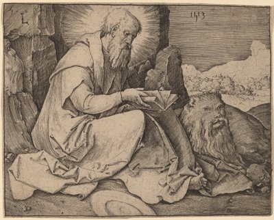 Saint Jérôme dans un paysage - Lucas van Leyden