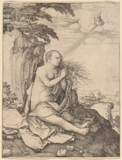 Sainte Marie-Madeleine dans le désert - Lucas van Leyden