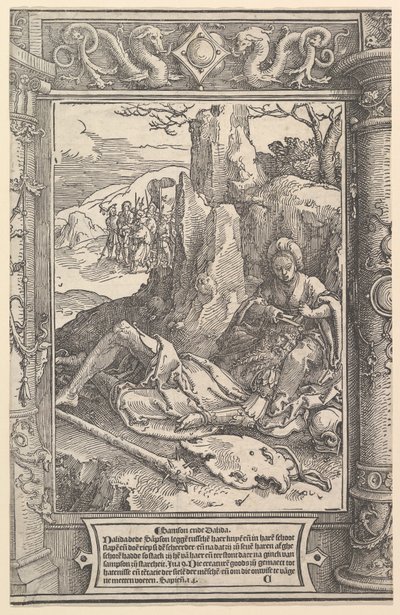 Samson et Dalila, vers 1517 - Lucas van Leyden