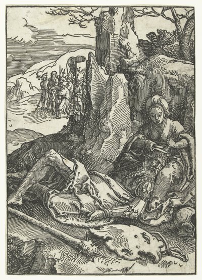 Samson et Dalila (série Petite série des ruses des femmes) - Lucas van Leyden