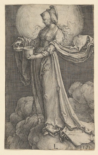 Sainte Marie-Madeleine sur les nuages, 1518 - Lucas van Leyden