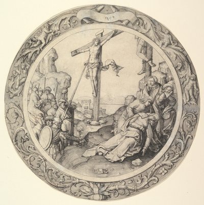 La Crucifixion, de La Passion circulaire - Lucas van Leyden