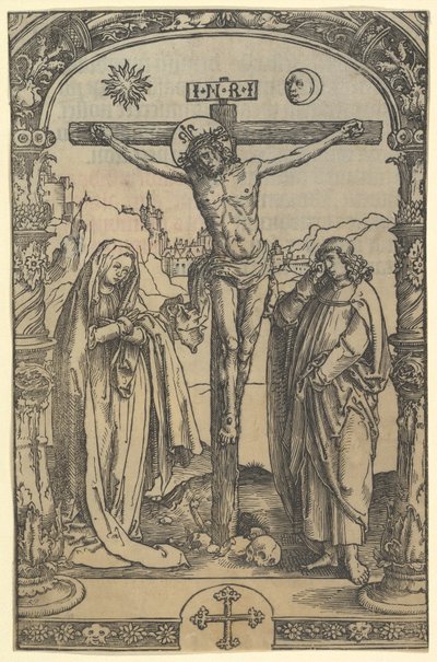 La Crucifixion utilisée dans Missale Traiectense Utrecht Missal, Leiden, 1514 - Lucas van Leyden