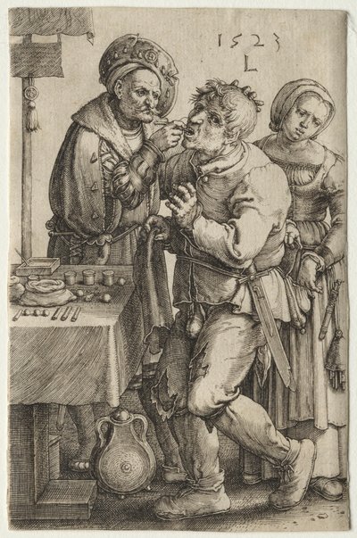 Le Dentiste, 1523 - Lucas van Leyden