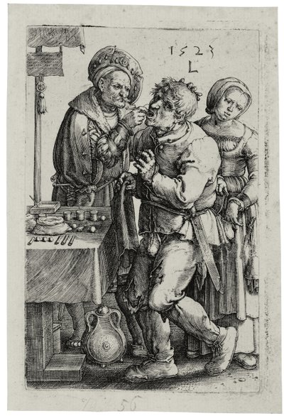 Le Dentiste, 1523 - Lucas van Leyden