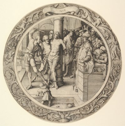 La Flagellation, de la Passion Circulaire - Lucas van Leyden