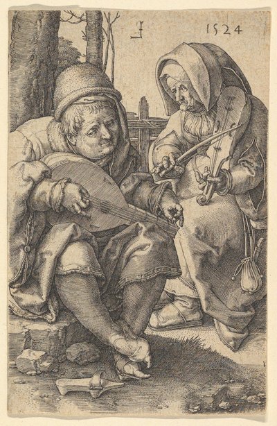 Les musiciens, 1524 - Lucas van Leyden