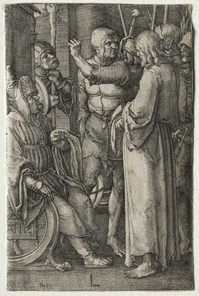 La Passion : Le Christ devant le grand prêtre - Lucas van Leyden