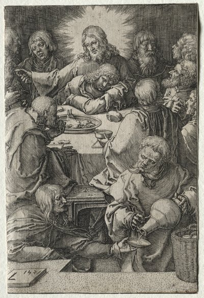 La Passion : La Dernière Cène, 1521 - Lucas van Leyden