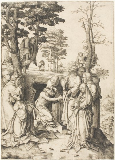 La résurrection de Lazare - Lucas van Leyden