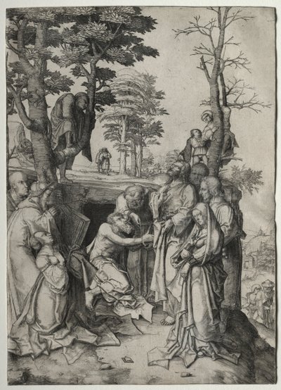 La Résurrection de Lazare, vers 1508 - Lucas van Leyden