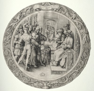 La Passion Ronde : Christ devant le grand prêtre - Lucas van Leyden