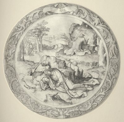 La Passion Ronde : Christ à Gethsémani (Agonie dans le jardin) - Lucas van Leyden