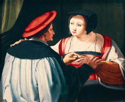 Les fiançailles - Lucas van Leyden