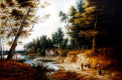 Paysage boisé - Lucas van Uden