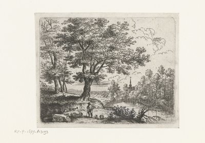 Paysage avec un berger - Lucas van Uden