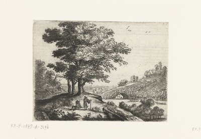 Paysage avec une rivière (Kleine landschappen) - Lucas van Uden
