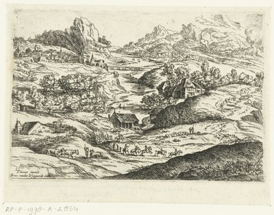 Paysage avec cavaliers - Lucas van Uden