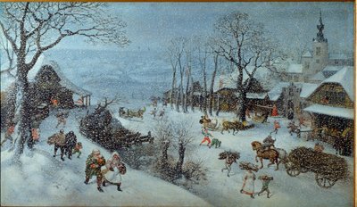 Hiver. Un village sous la neige - Lucas van Valckenborch