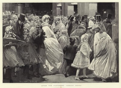 Après la pantomime (gravure) - Lucien Davis